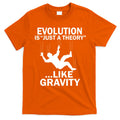 Evolution Is Just A Theory Like Gravity T-Shirt Hoodie, Sweatshirt | CoreVibeTees.com