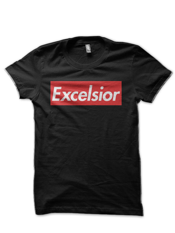 Excelsior Black T-Shirt Hoodie, Sweatshirt | CoreVibeTees.com
