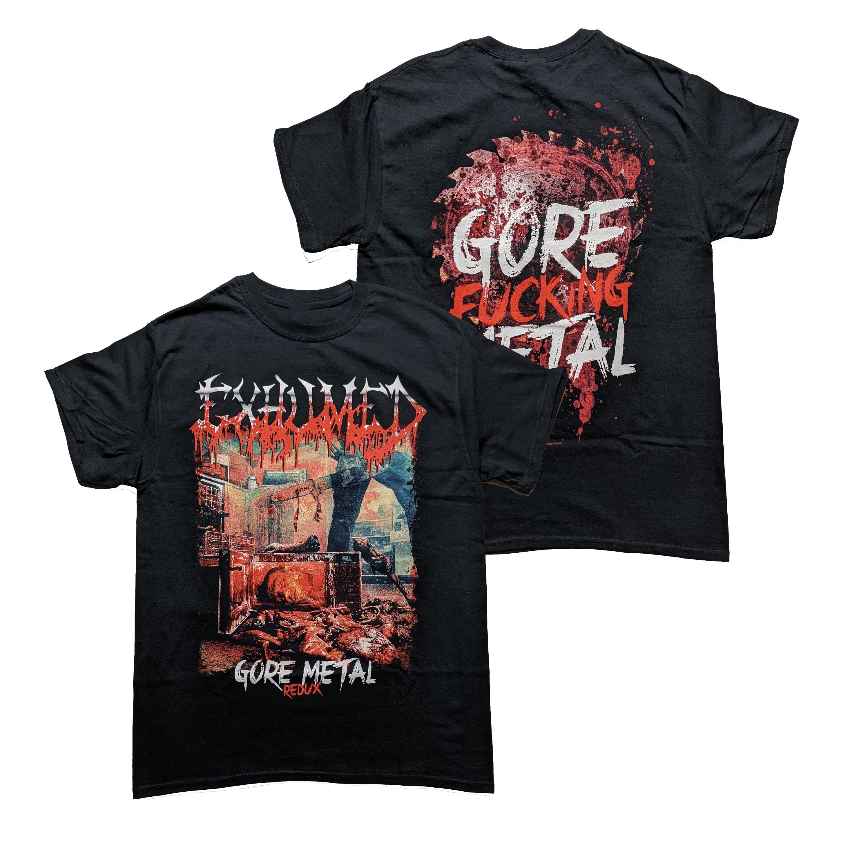 Exhumed - Gore Metal Redux t-shirt Hoodie, Sweatshirt | CoreVibeTees.com (Image 1)