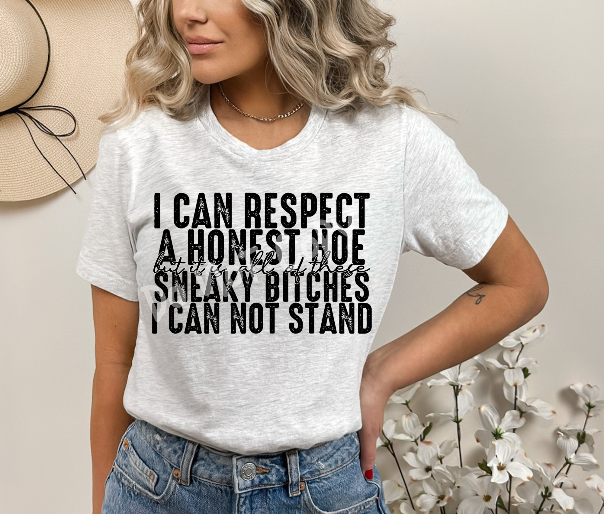 I CAN RESPECT AN HONEST HOE TEE Hoodie, Sweatshirt | CoreVibeTees.com (Image 1)