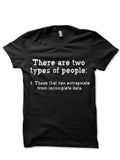 Extrapolate From Incomplete Data Black T-Shirt Hoodie, Sweatshirt | CoreVibeTees.com