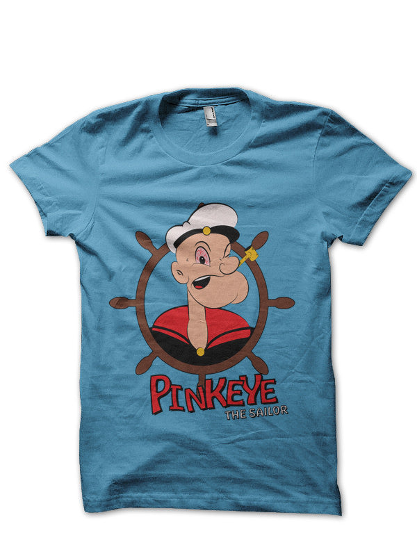 Pinkeye The Sailor Light Blue T-Shirt Hoodie, Sweatshirt | CoreVibeTees.com