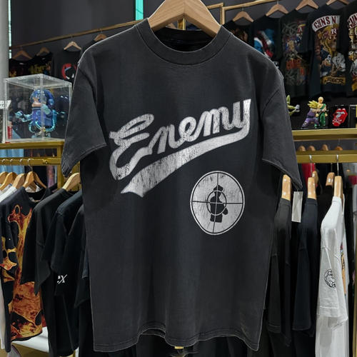 1991 PUBLIC ENEMY CROSSHAIR RARE WASHED BLACK T-SHIRT Hoodie, Sweatshirt | CoreVibeTees.com (Image 1)