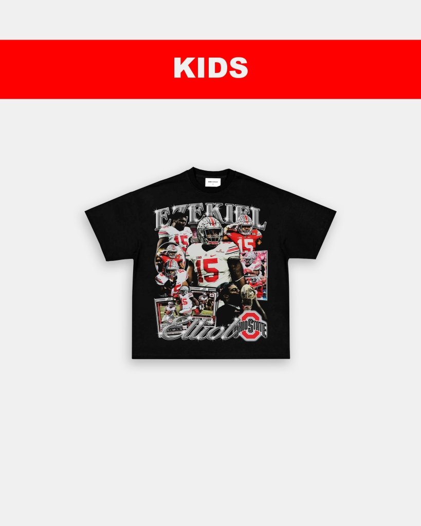 EZEKIEL ELLIOT - OSU - KIDS TEE Hoodie, Sweatshirt | CoreVibeTees.com (Image 3)