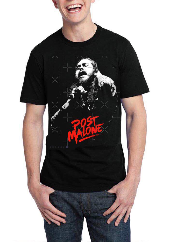 Post Malone Black Half Sleeve T-Shirt Style005 Hoodie, Sweatshirt | CoreVibeTees.com