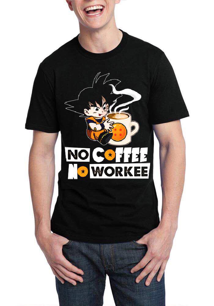 No Coffee No Workee Black Half Sleeve T-Shirt Style001 Hoodie, Sweatshirt | CoreVibeTees.com