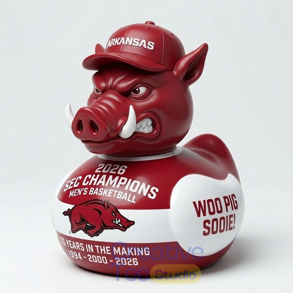 Arkansas Razorbacks Basketball SEC Champions Commemorative Duck Figure