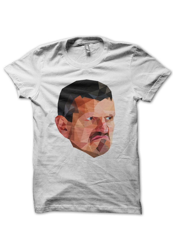 Guenther Half Sleeve White T-Shirt Hoodie, Sweatshirt | CoreVibeTees.com