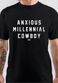 Anxious Millennial Cowboy T-Shirt Hoodie, Sweatshirt | CoreVibeTees.com
