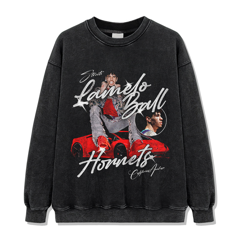 Three-ball Red Lamborghini LaMelo Ball Sweatshirt NBA 2024 T-Shirts, Hoodie | CoreVibeTees.com (Image 2)