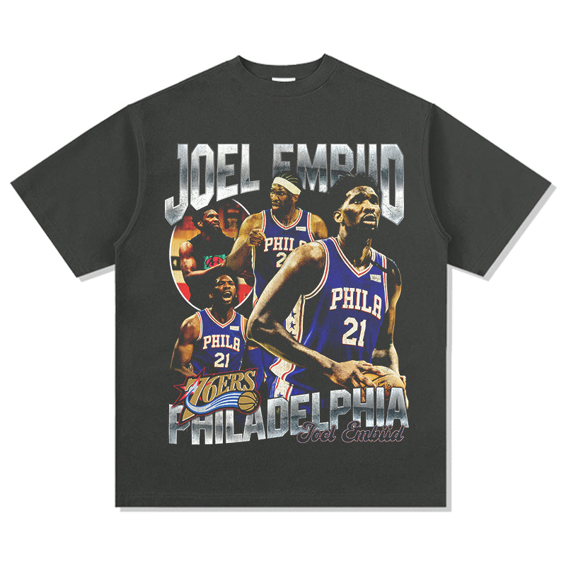 Joel Embiid Tee NBA 2024 Style001 Hoodie, Sweatshirt | CoreVibeTees.com (Image 4)