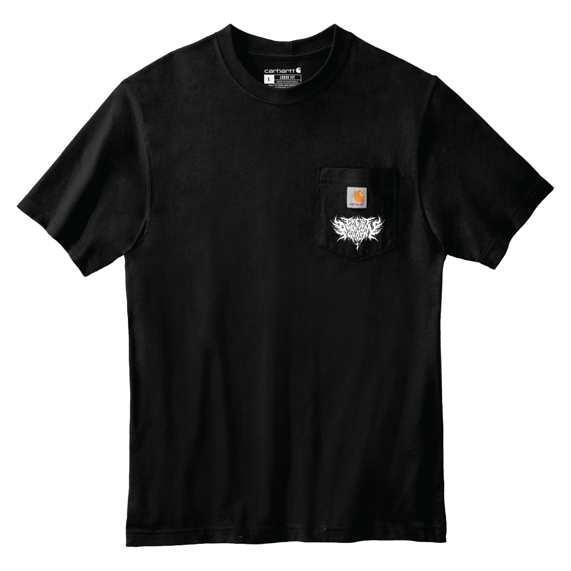Great American Ghost - Metal Logo Pocket Tee Hoodie, Sweatshirt | CoreVibeTees.com