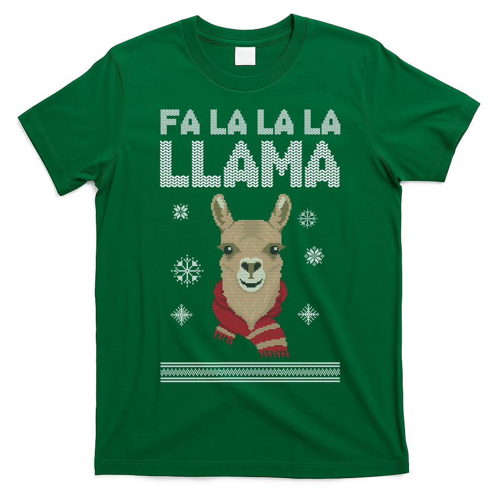 Fa La La La Llama Ugly Christmas Sweater T-Shirt Hoodie, Sweatshirt | CoreVibeTees.com