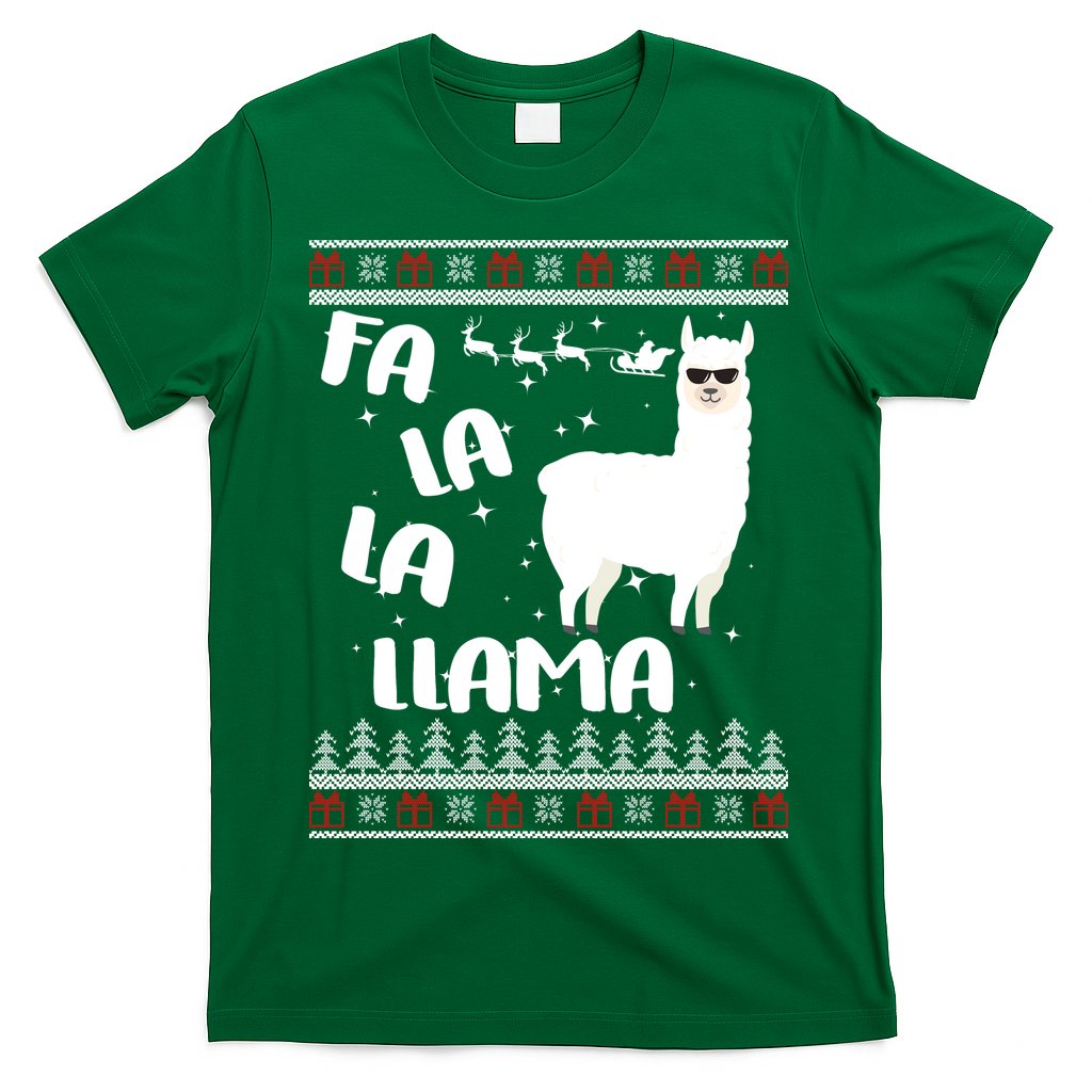 Fa La La Llama Ugly Christmas T-Shirt Hoodie, Sweatshirt | CoreVibeTees.com