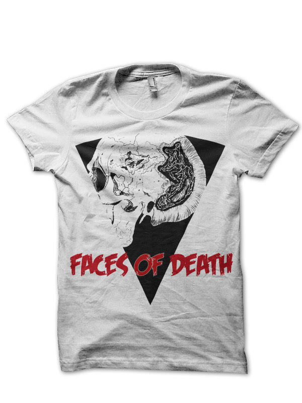 Faces Of Death White Half Sleeve T-Shirt Hoodie, Sweatshirt | CoreVibeTees.com