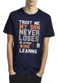 Trust Me My Son Navy Blue Half Sleeve T-Shirt Hoodie, Sweatshirt | CoreVibeTees.com