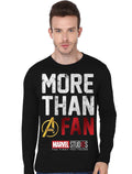 More Than Avenger Fan Black Full Sleeve T-Shirt Hoodie, Sweatshirt | CoreVibeTees.com