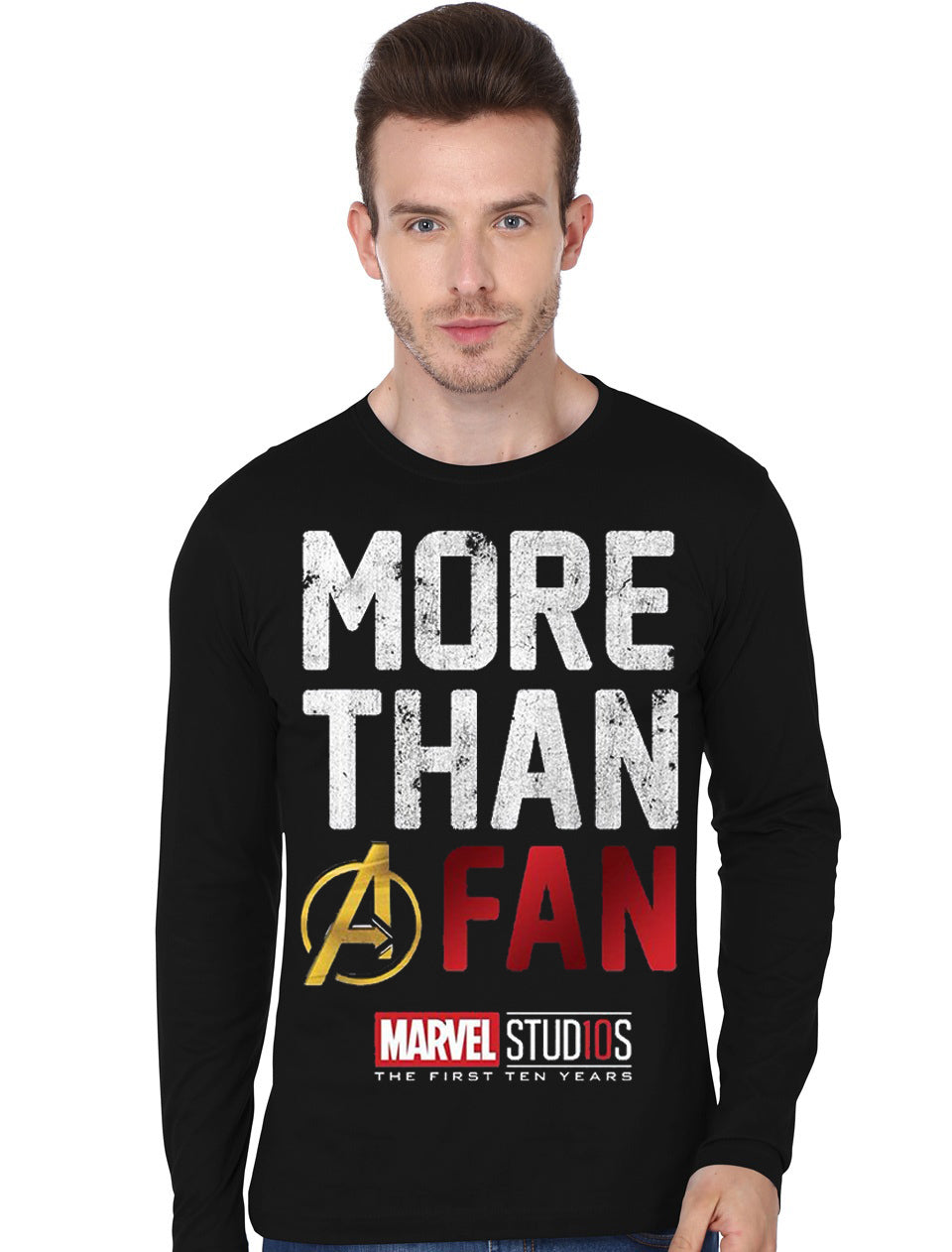 More Than Avenger Fan Black Full Sleeve T-Shirt Hoodie, Sweatshirt | CoreVibeTees.com
