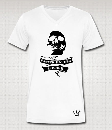 Faster Skull V-Neck T-Shirts, Hoodie, Sweatshirt | CoreVibeTees.com