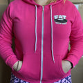 Fat Wreck Chords Zip Up Hoodie (Pink) T-Shirts, Sweatshirt | CoreVibeTees.com (Image 1)