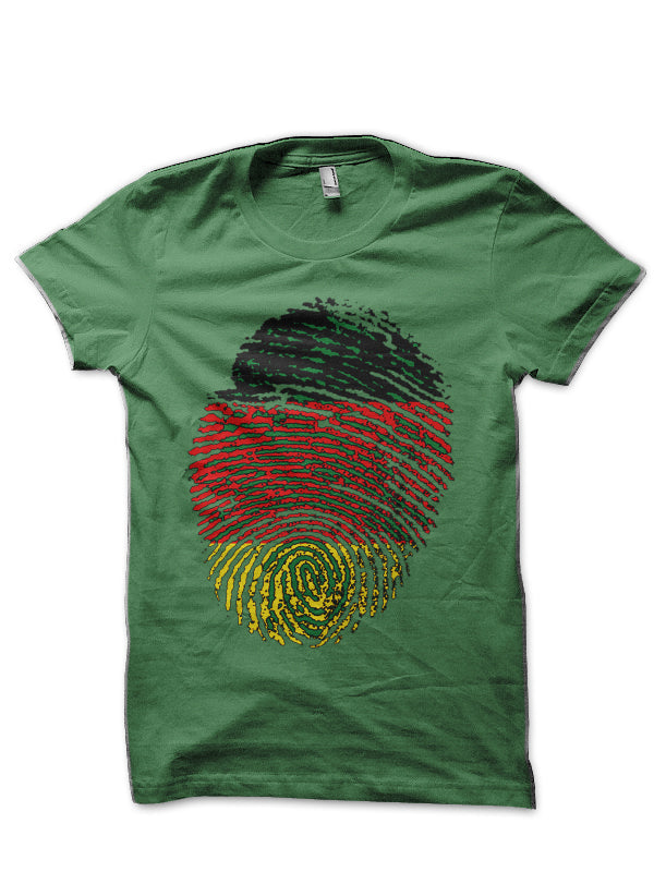 Germany Flag â€“ German Flag Fingerprint Green T-Shirt Hoodie, Sweatshirt | CoreVibeTees.com