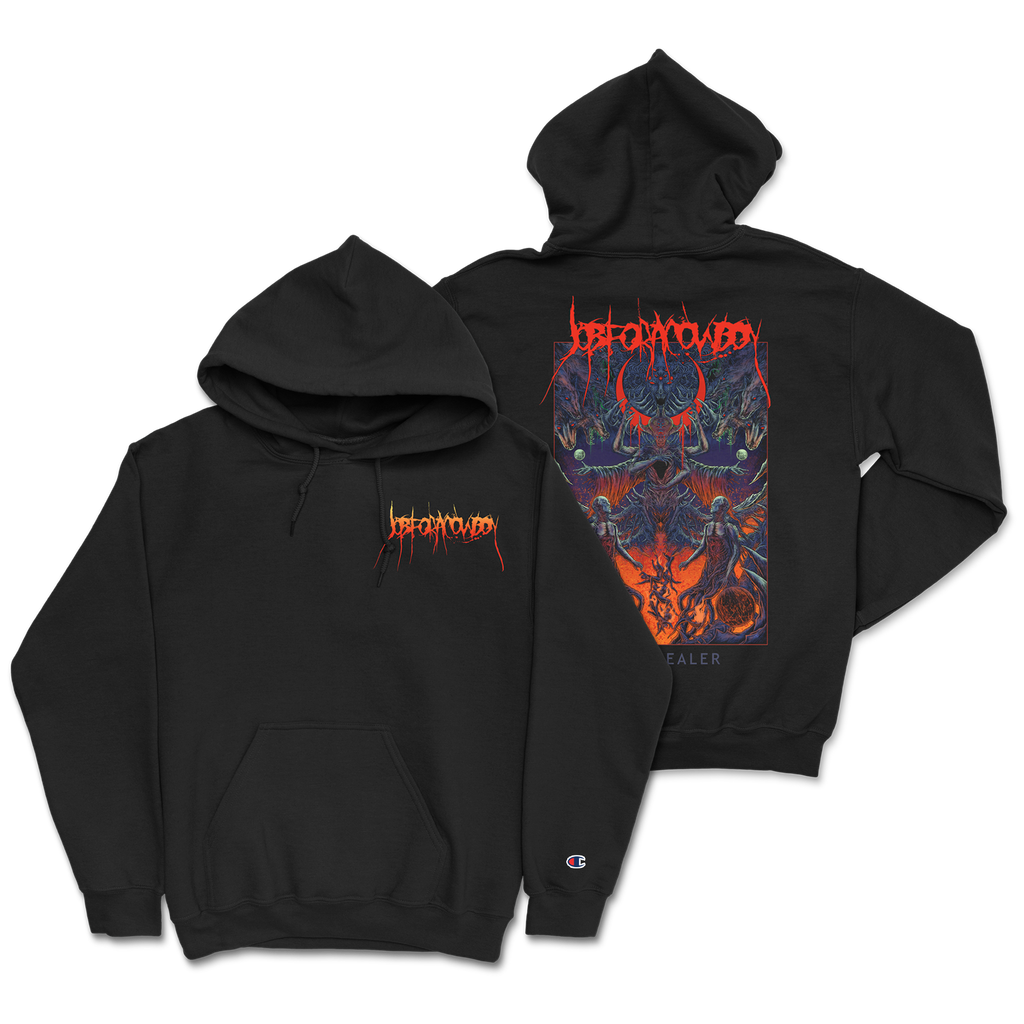 Job for a Cowboy - Tormentor Champion Hoodie T-Shirts, Sweatshirt | CoreVibeTees.com (Image 1)