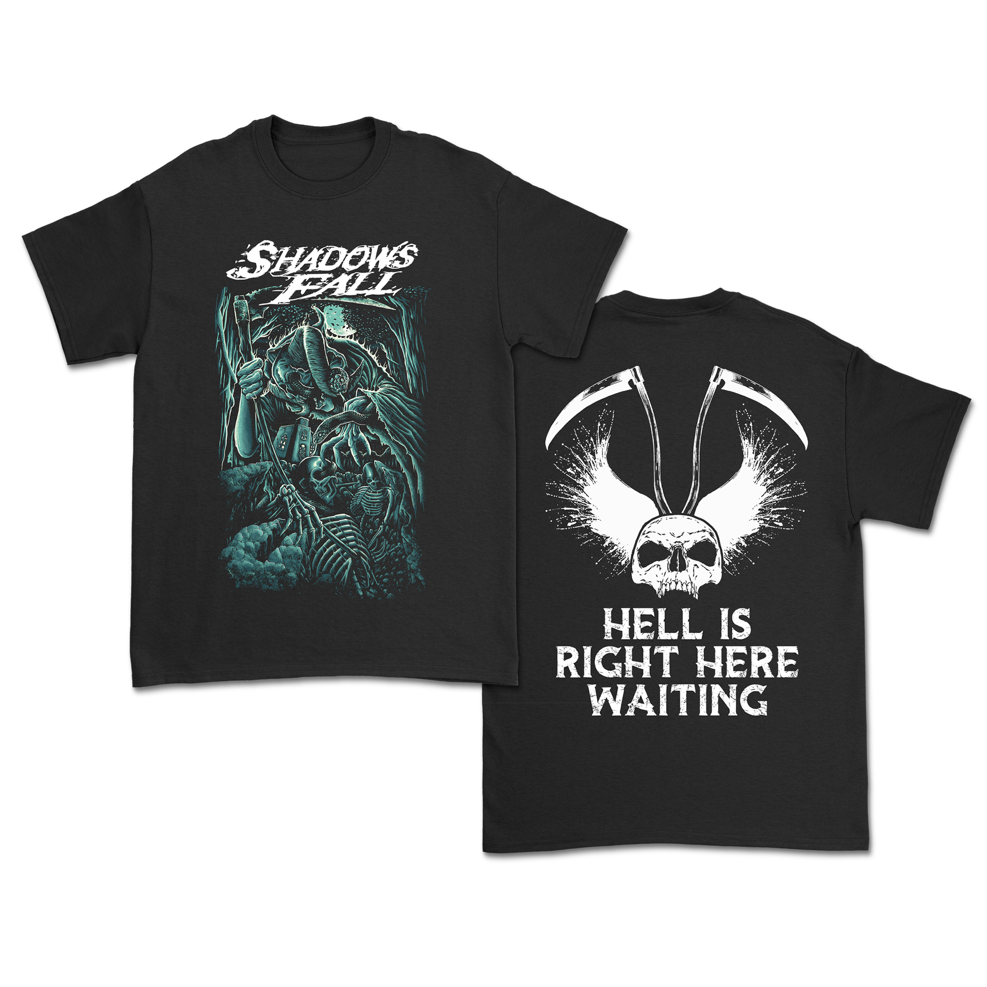 Shadows Fall - Hands of Death T-Shirt Hoodie, Sweatshirt | CoreVibeTees.com (Image 1)