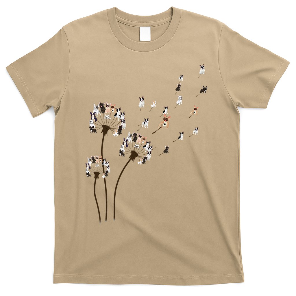 French Bulldog Flower Fly Dandelion Funny Dog Lovers T-Shirt Hoodie, Sweatshirt | CoreVibeTees.com