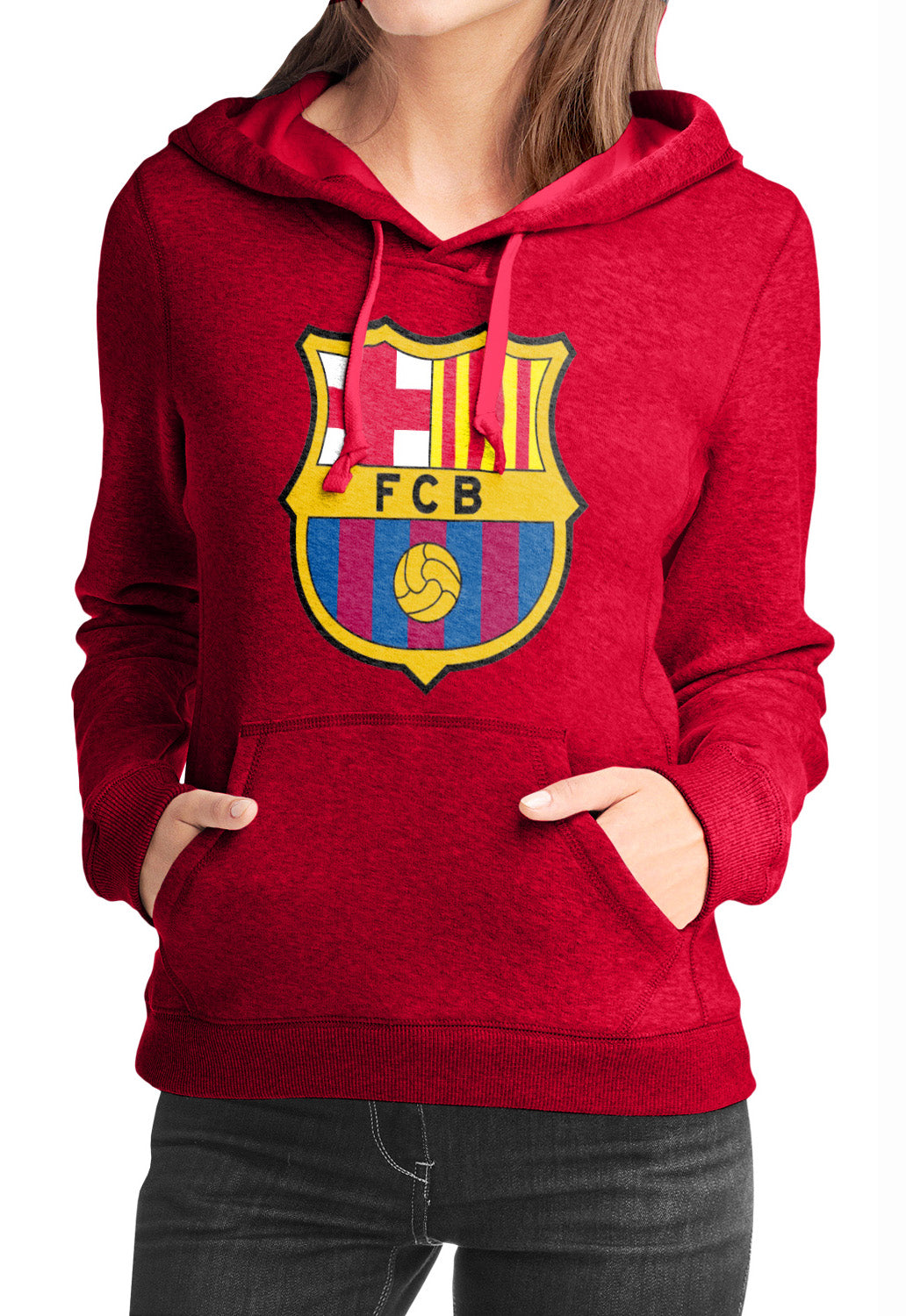 FCB Red Girls Hoodie T-Shirts, Sweatshirt | CoreVibeTees.com