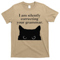 Funny Cat I Am Silently Correcting Your Grammar T-Shirt Hoodie, Sweatshirt | CoreVibeTees.com