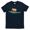 Funny Capybara Riding On A Crocodile T-Shirt Hoodie, Sweatshirt | CoreVibeTees.com