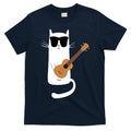 Funny Cat Wearing Sunglasses Playing Ukulele T-Shirt Hoodie, Sweatshirt | CoreVibeTees.com
