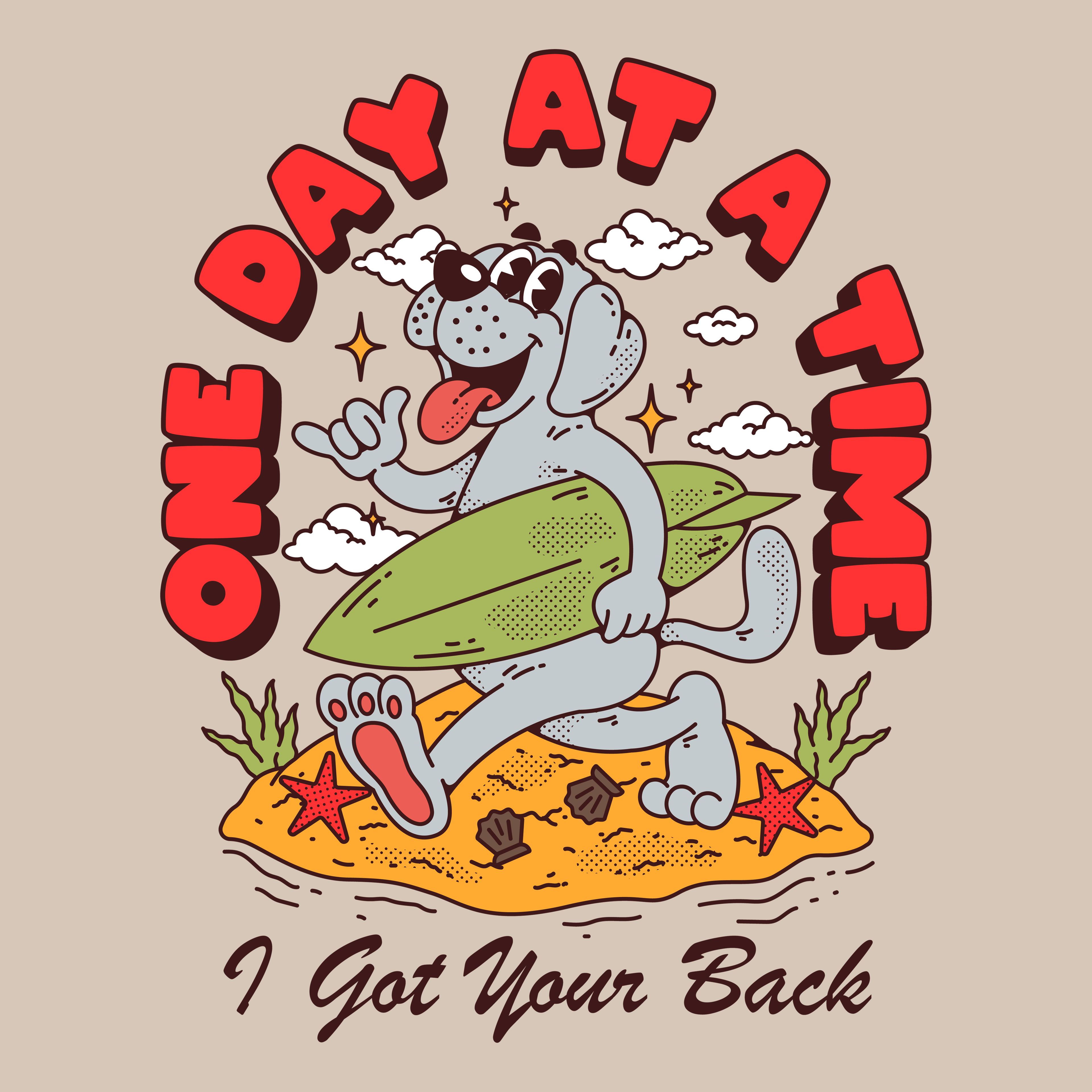 One Day At A Time (Adult Hoodie) T-Shirts, Sweatshirt | CoreVibeTees.com (Image 3)