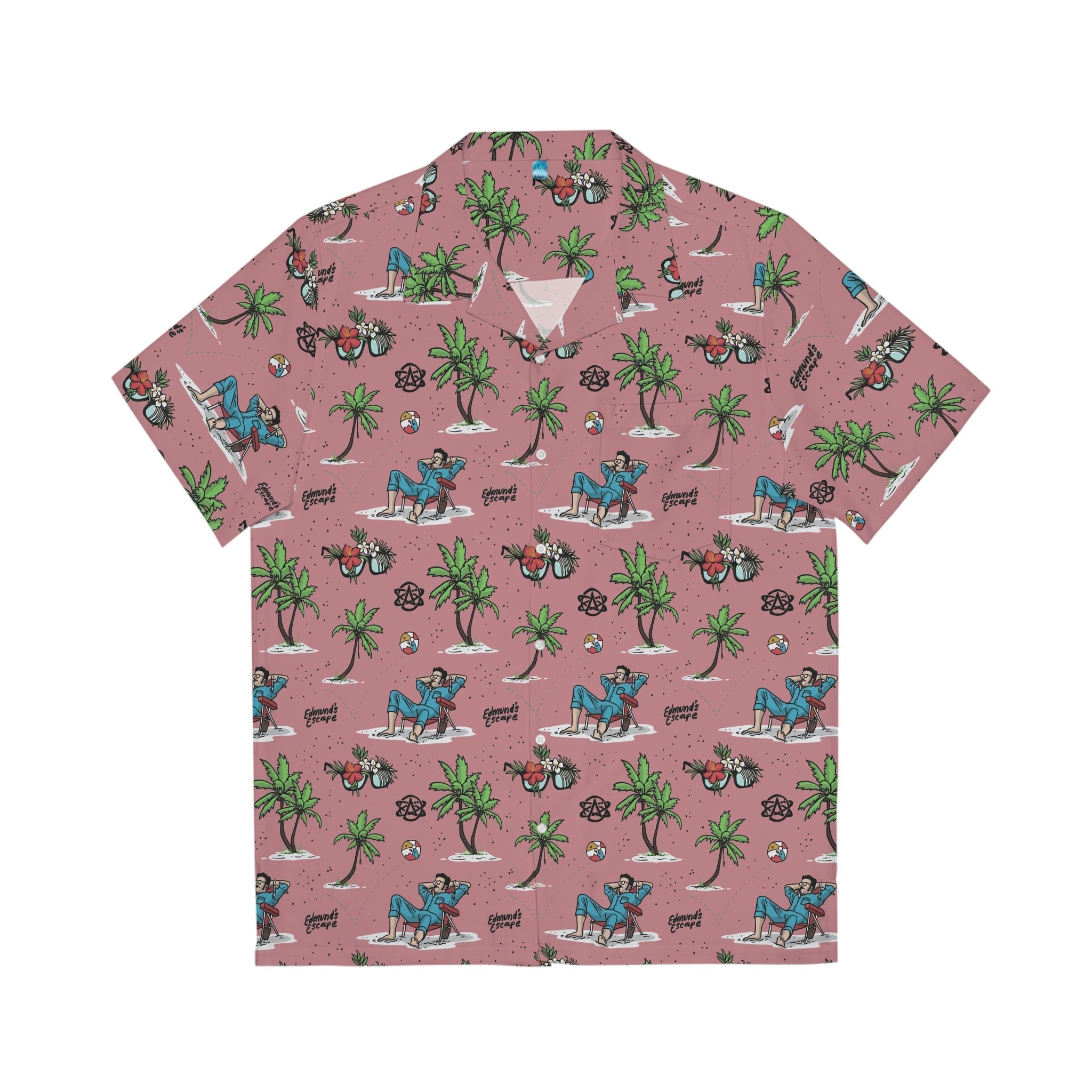 Edmund's Escape Pink Hawaiian Shirt Hoodie, Sweatshirt | CoreVibeTees.com (Image 1)
