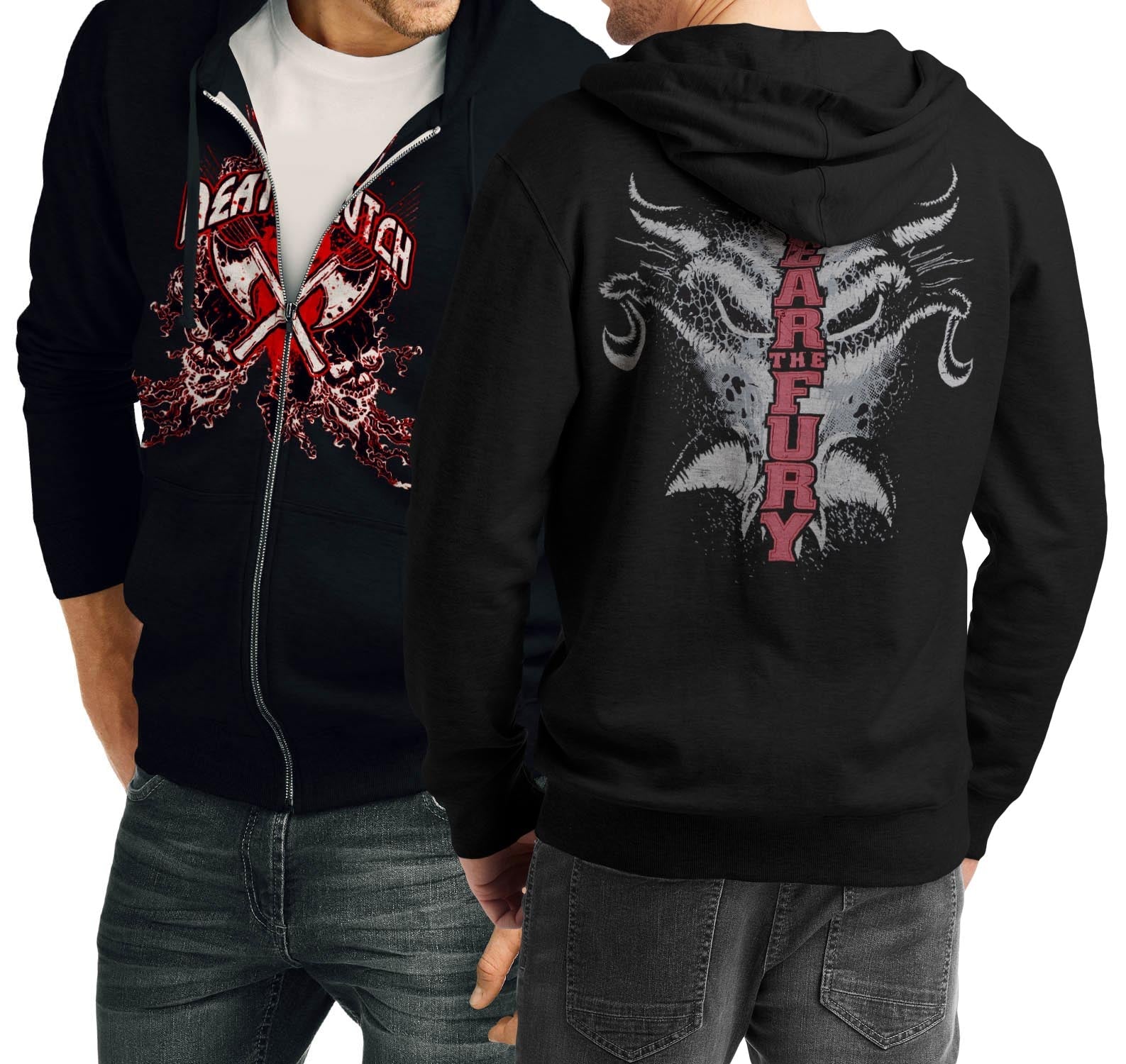 Fear The Fury Black Zipper Hoodie T-Shirts, Sweatshirt | CoreVibeTees.com