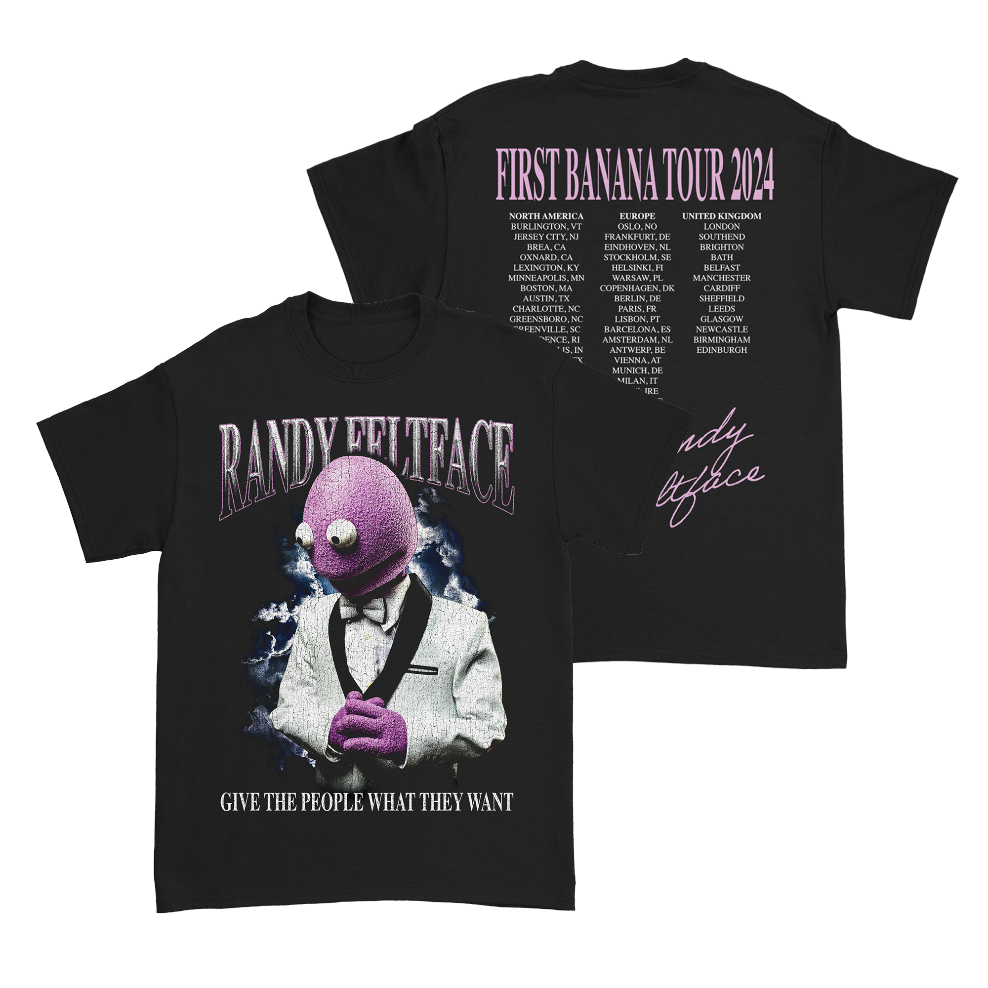 Randy Feltface - First Banana Tour Tee Hoodie, Sweatshirt | CoreVibeTees.com (Image 1)