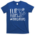 Flip Flops And Margaritas Funny Beach Summer Vacation Cool Gift T-Shirt Hoodie, Sweatshirt | CoreVibeTees.com