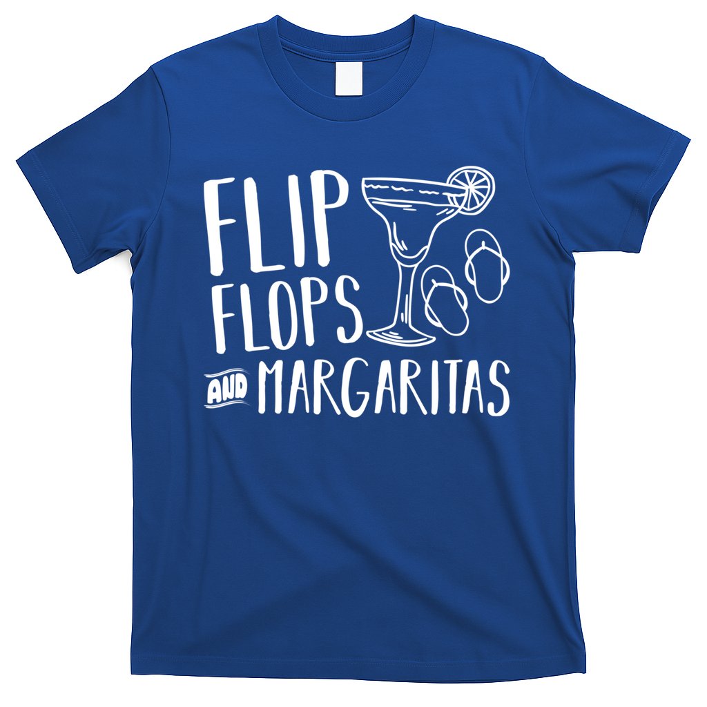 Flip Flops And Margaritas Funny Beach Summer Vacation Cool Gift T-Shirt Hoodie, Sweatshirt | CoreVibeTees.com