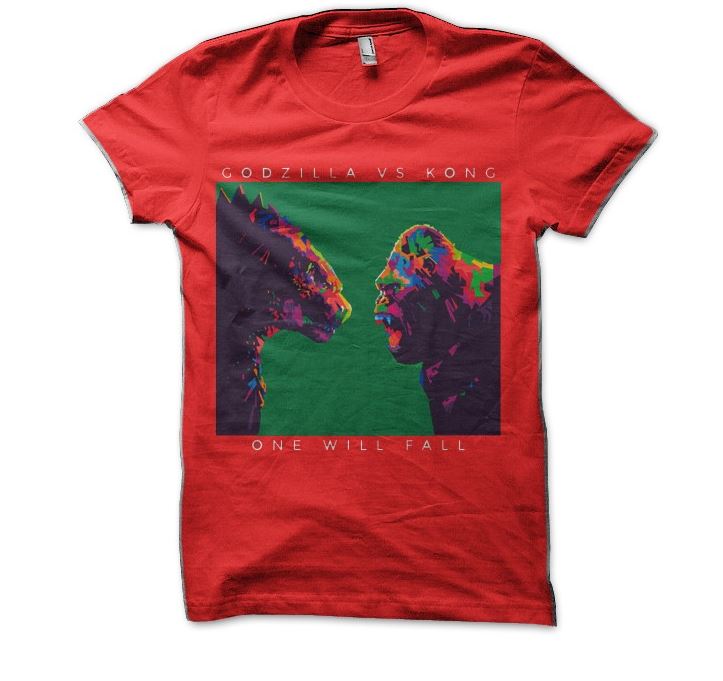Godzilla vs King Kong Red Half Sleeve T-Shirt Hoodie, Sweatshirt | CoreVibeTees.com