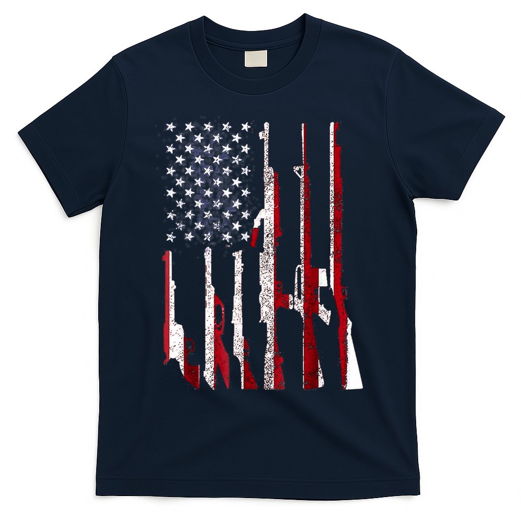 Funny Gun 4th Of July American USA Pride Flag T-Shirt Hoodie, Sweatshirt | CoreVibeTees.com