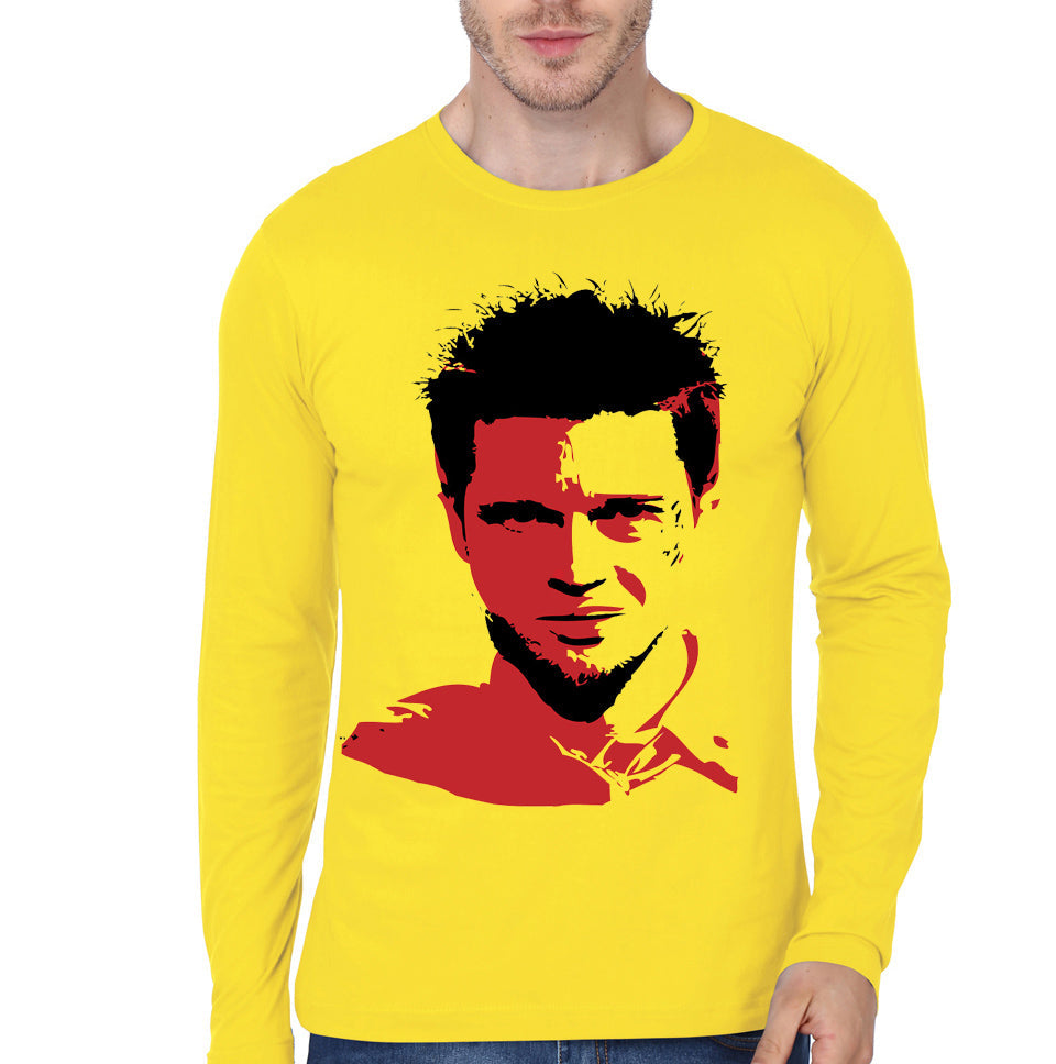 Fight Club Yellow Full Sleeve Tee Hoodie, Sweatshirt | CoreVibeTees.com