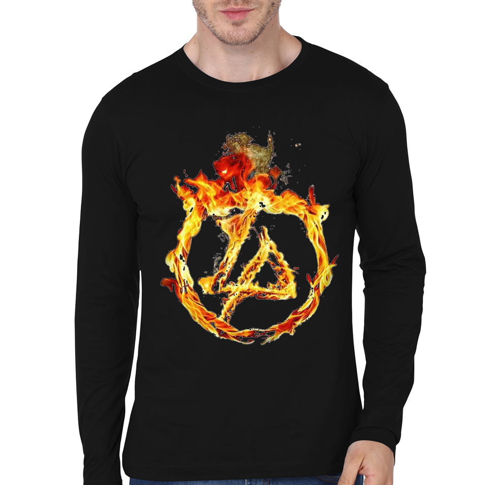 Fire Black Full Sleeve Tee Hoodie, Sweatshirt | CoreVibeTees.com