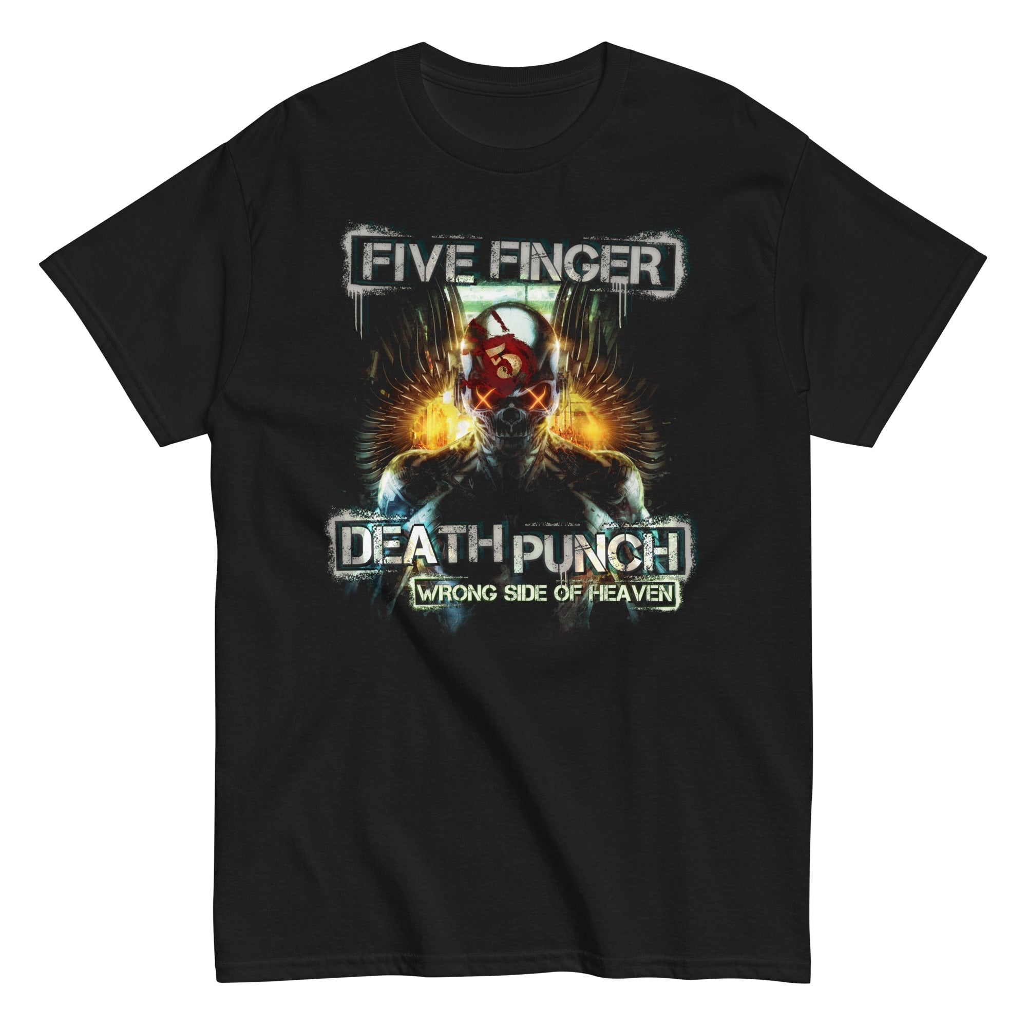 Five Finger Death Punch - Bot Heaven T-Shirt Hoodie, Sweatshirt | CoreVibeTees.com (Image 1)