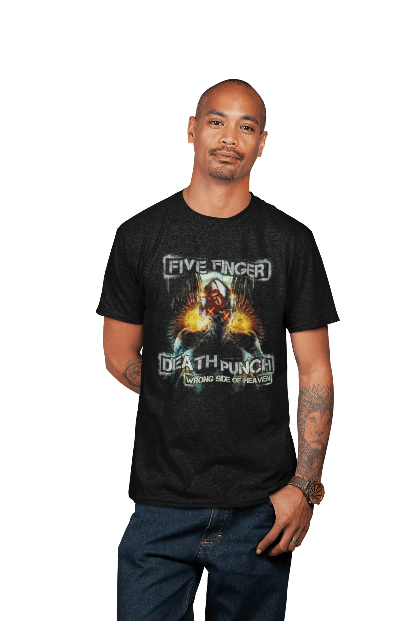 Five Finger Death Punch - Bot Heaven T-Shirt Hoodie, Sweatshirt | CoreVibeTees.com (Image 3)