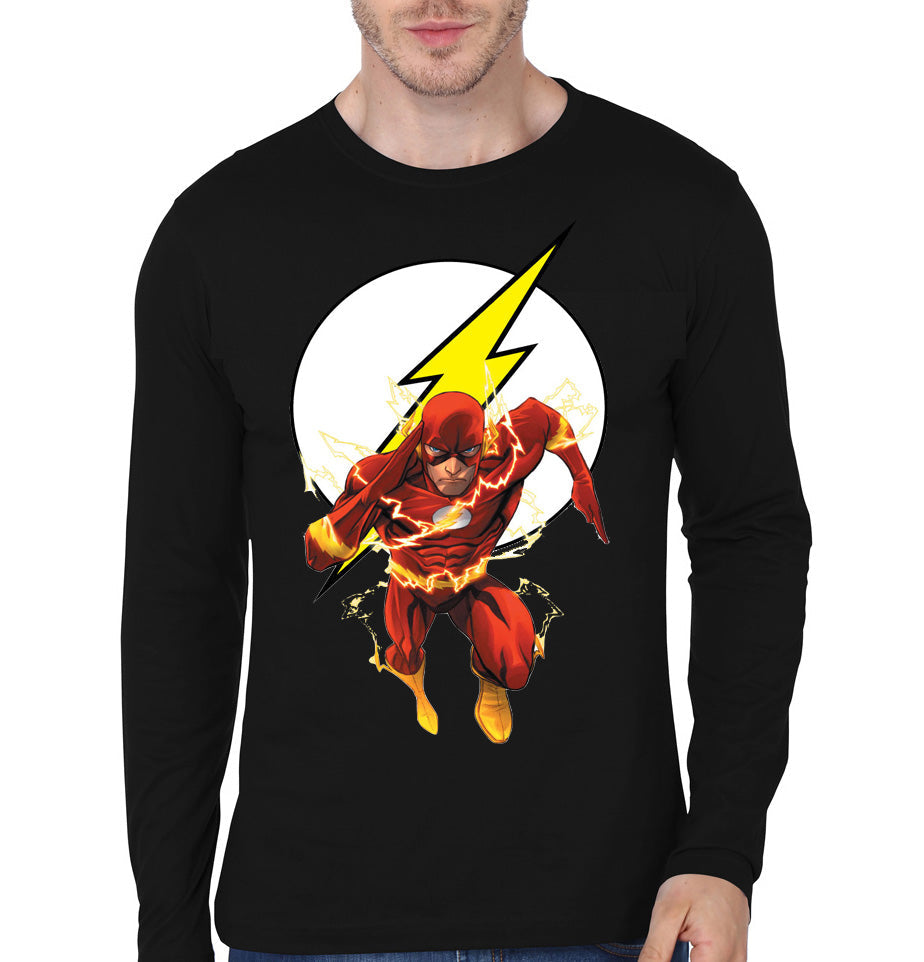 Running Flash Black Full Sleeve T-Shirt Hoodie, Sweatshirt | CoreVibeTees.com
