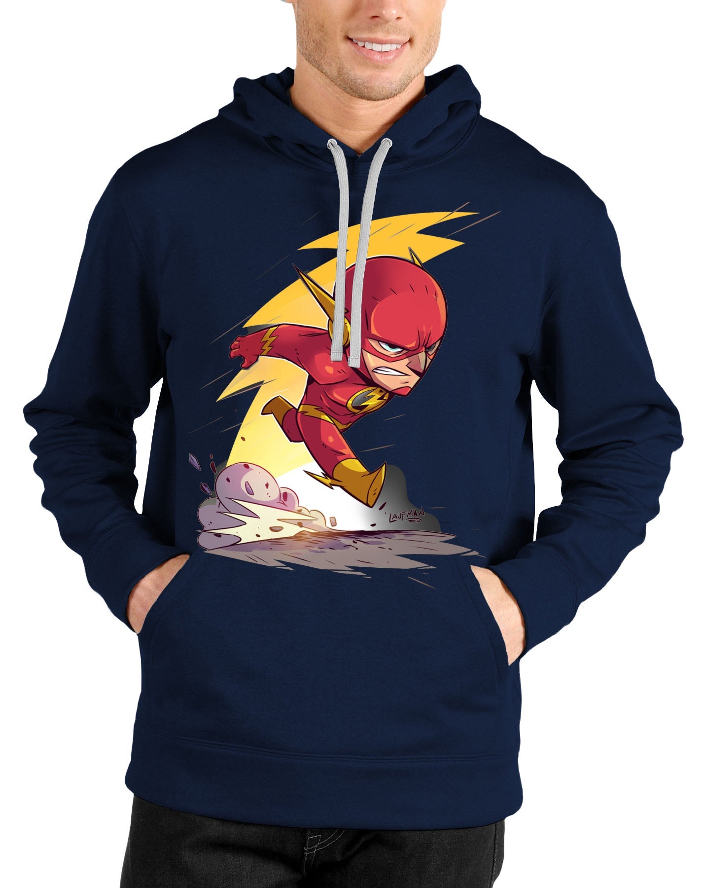 Flash Navy Blue Hoodie T-Shirts, Sweatshirt | CoreVibeTees.com