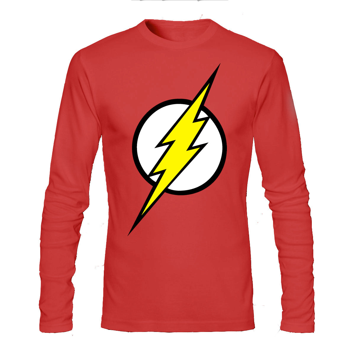 Flash Red Full Sleeve T-Shirt Hoodie, Sweatshirt | CoreVibeTees.com