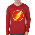 Flash Red Full Sleeve Tee Hoodie, Sweatshirt | CoreVibeTees.com