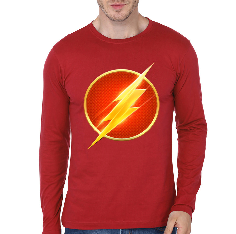 Flash Red Full Sleeve Tee Hoodie, Sweatshirt | CoreVibeTees.com