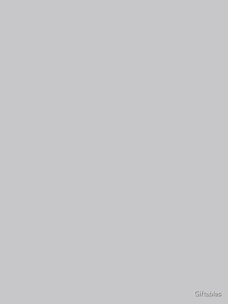 Minimalist Plain Grey and Nothing Else by Giftables